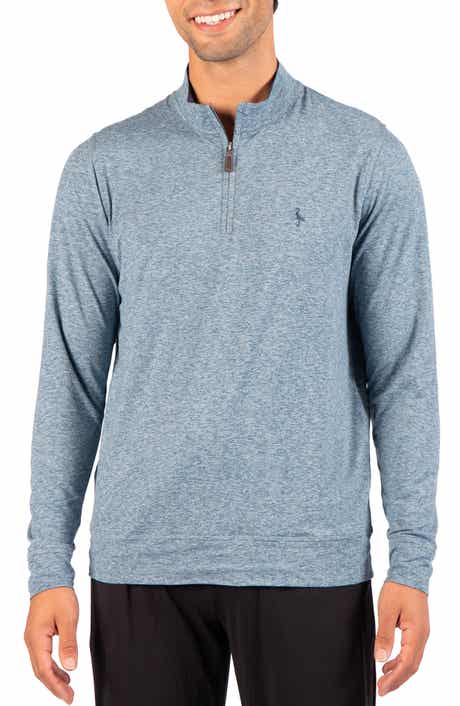 Brushed Melange Quarter Zip Pullover