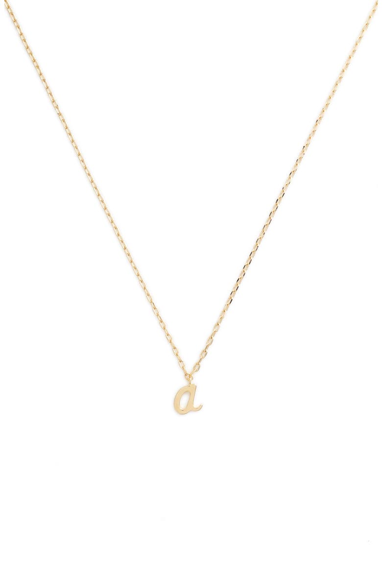 kate spade one in a million initial pendant necklace, Main, color, A-GOLD