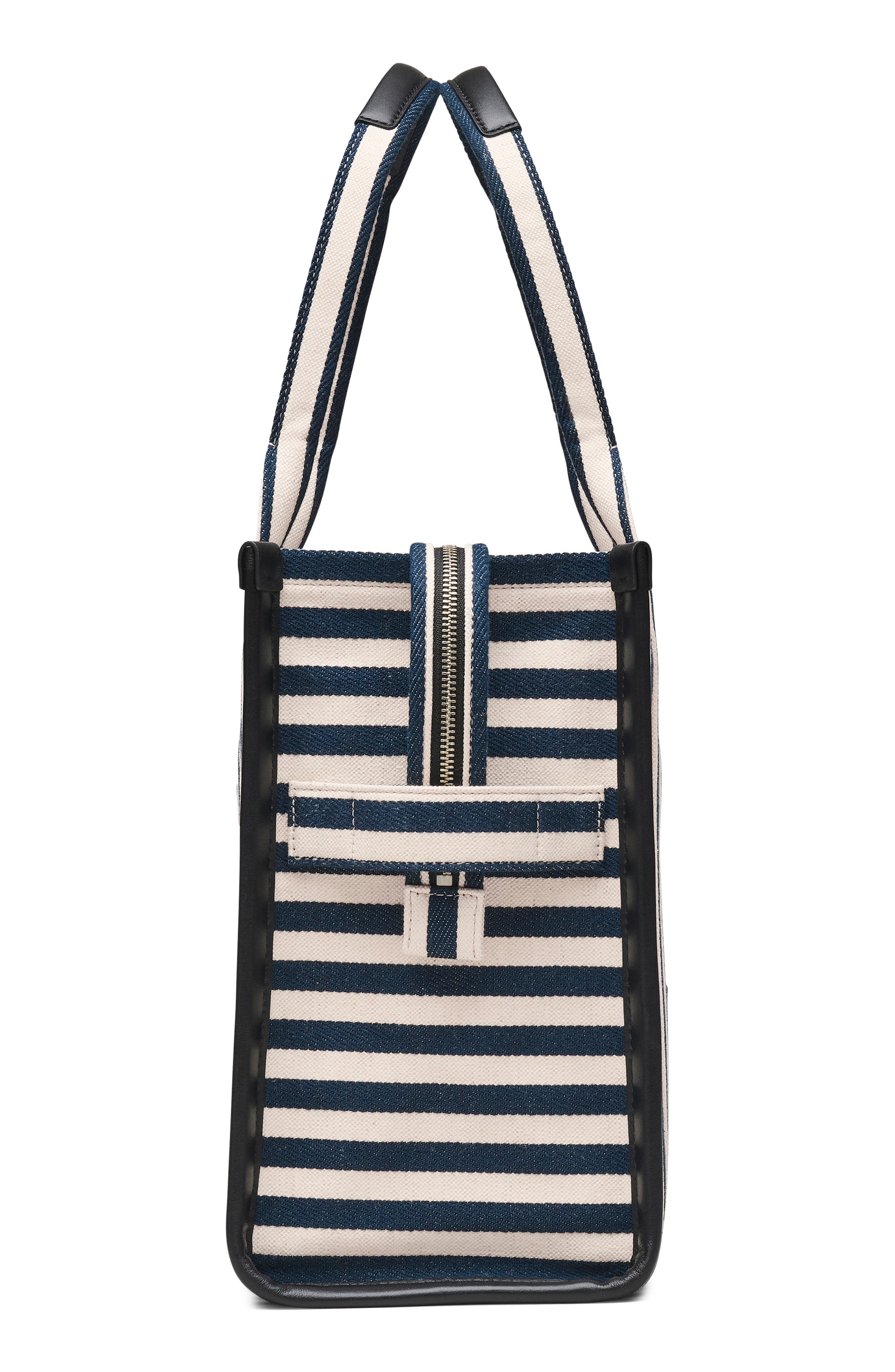 Marc Jacobs The Stripe Canvas Large Tote Bag, Alternate, color, Blue Sea Multi