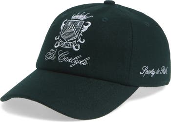 Sporty & Rich x The Carlyle Crest Embroidered Wool Baseball