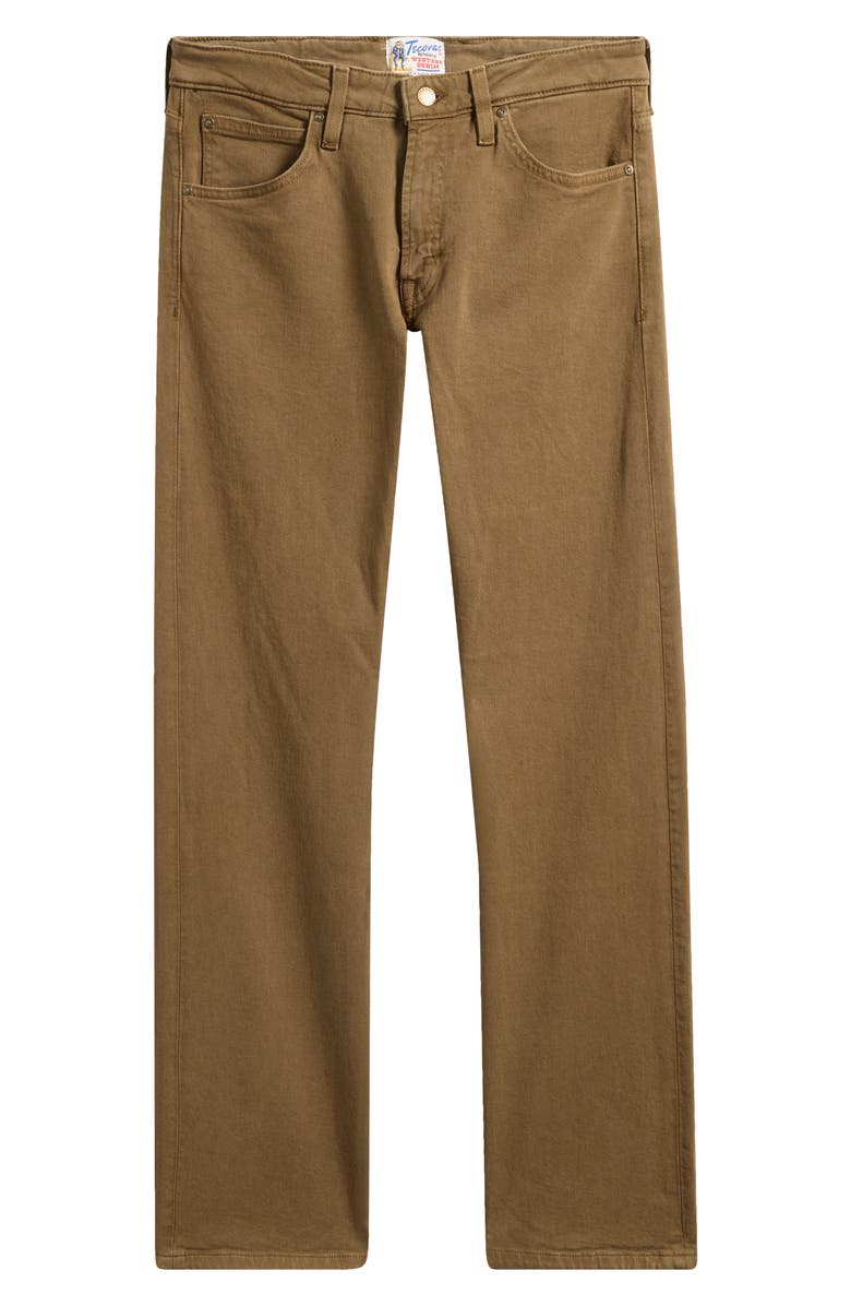 Tecovas Slim Straight Stretch Twill 5-Pocket Pants, Alternate, color, Olive