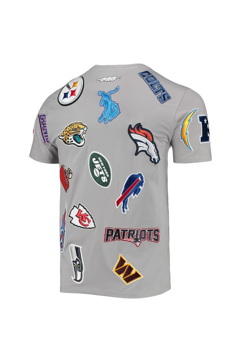 Men's Pro Standard Gray NFL League Wordmark T-Shirt, Alternate, color, Gray
