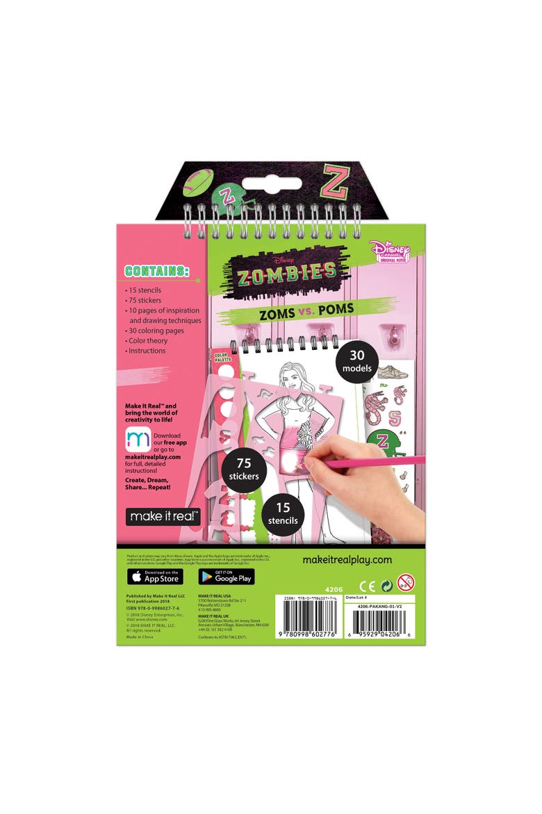 Disney Zombies Sketchbook, Alternate, color, Multicolored