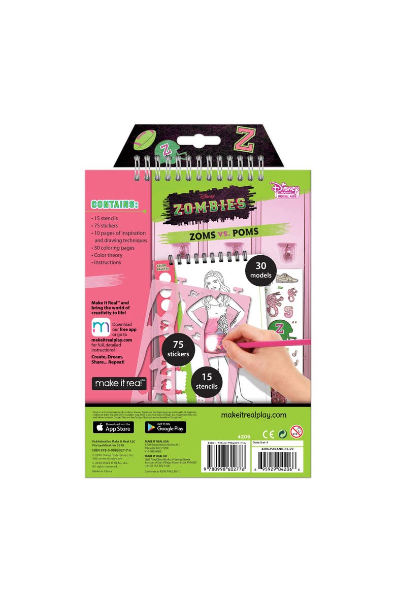Disney Zombie Make It Real Disney Zombie Sketchbook, Alternate, color, Multicolored