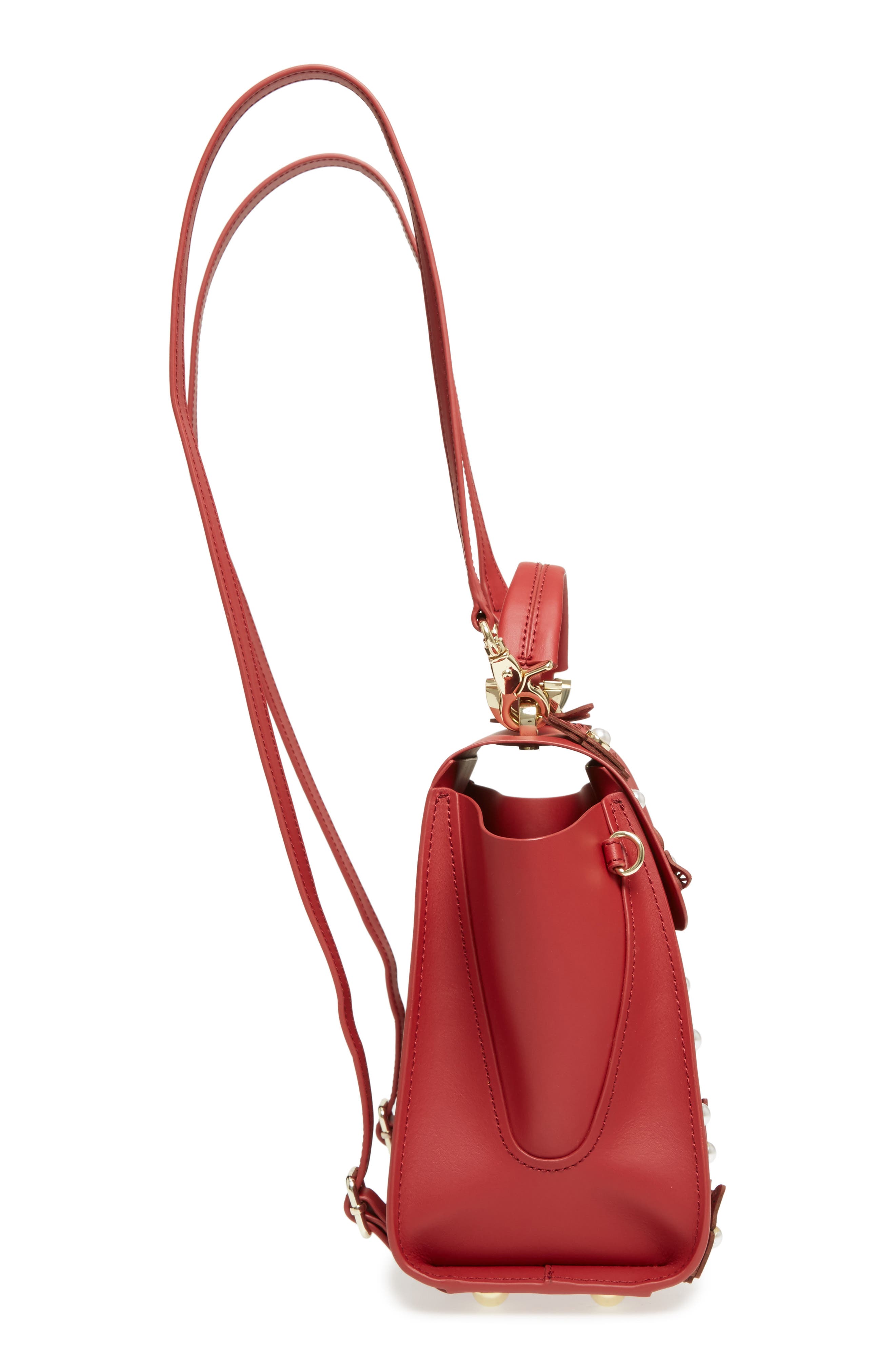 ZAC Zac Posen Eartha Iconic Convertible Leather Backpack, Alternate, color, 