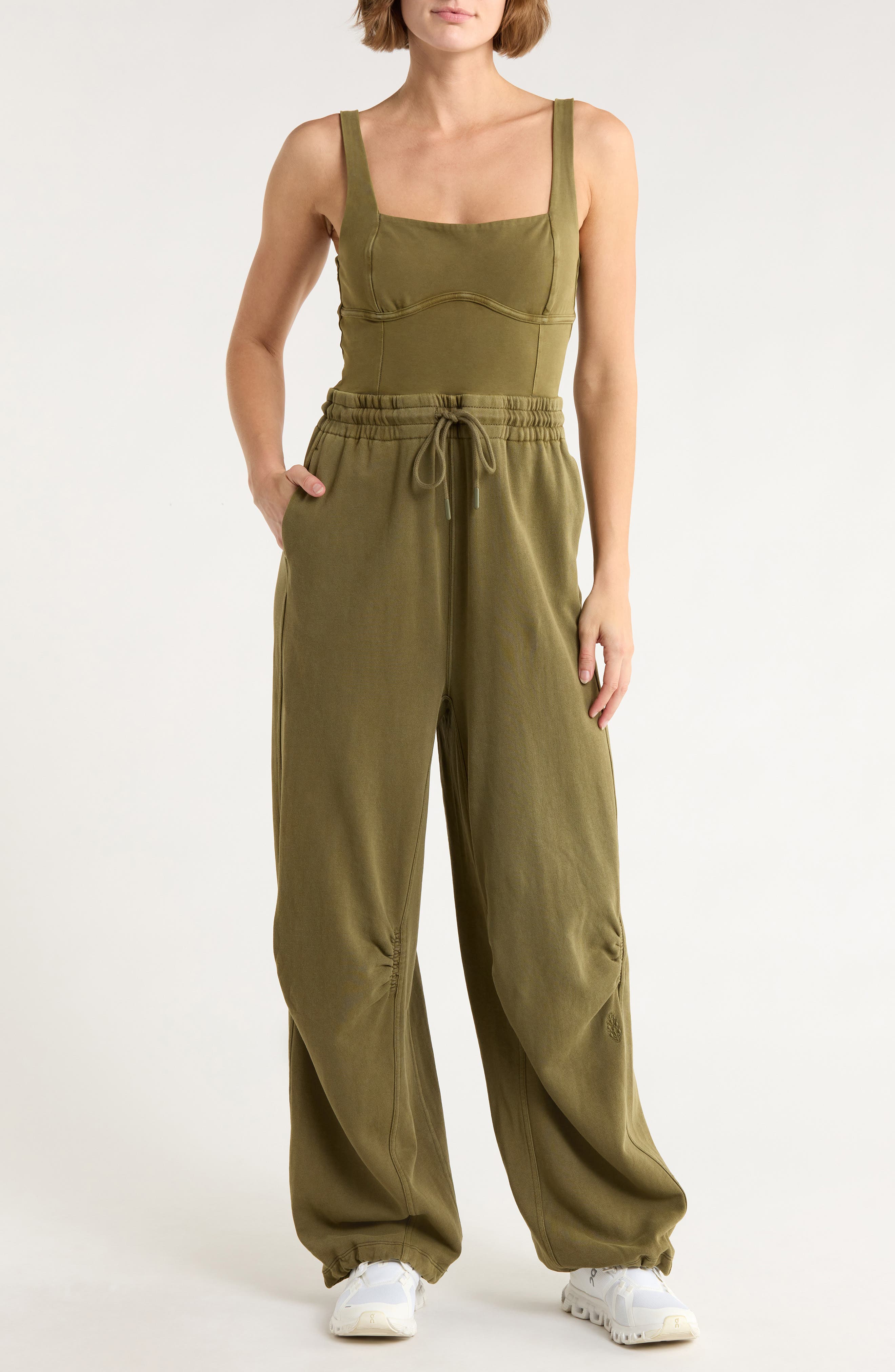 Free People FP Movement Inbound Stretch Cotton Jumpsuit