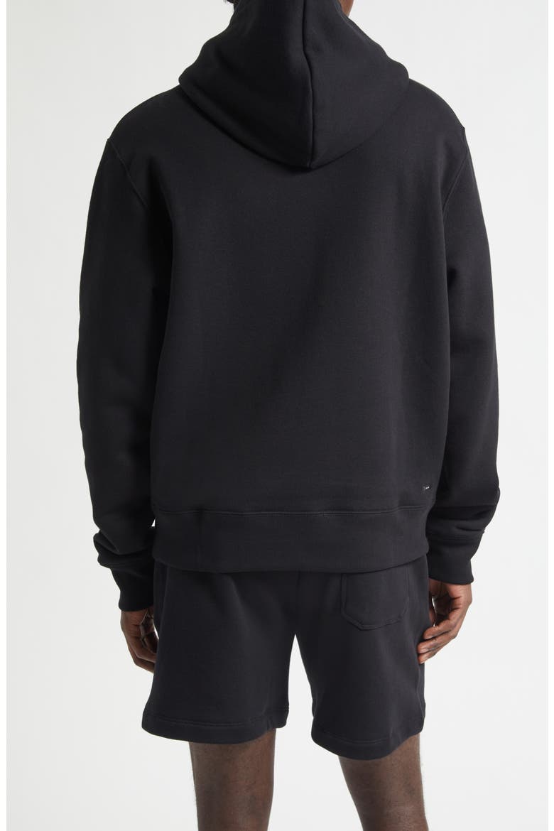 Staggered Logo Graphic Hoodie, Alternate, color, BLACK
