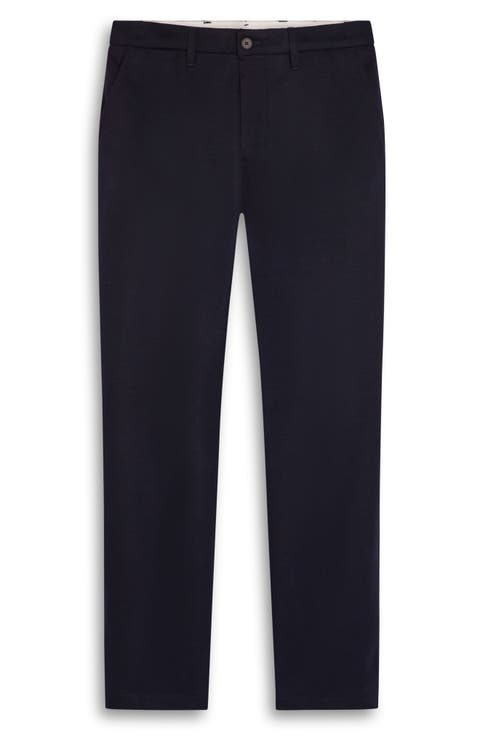 Flat Front Wool Blend Chino Pants