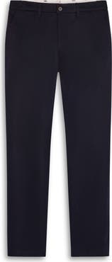 Bugatchi Flat Front Wool Blend Chino Pants