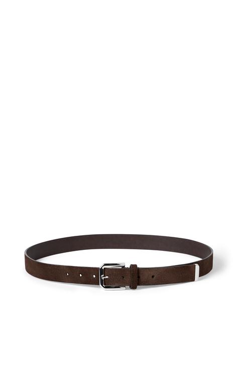 Reversed leather belt