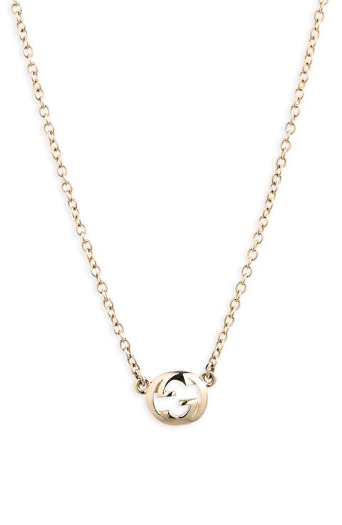 Interlocking G Station Necklace