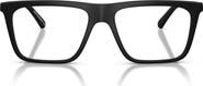 Emporio Armani 56mm Clip-On Style Square Sunglasses
