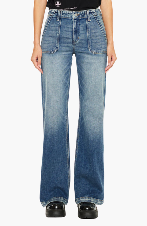 Melody High Rise Wide Flare Jeans