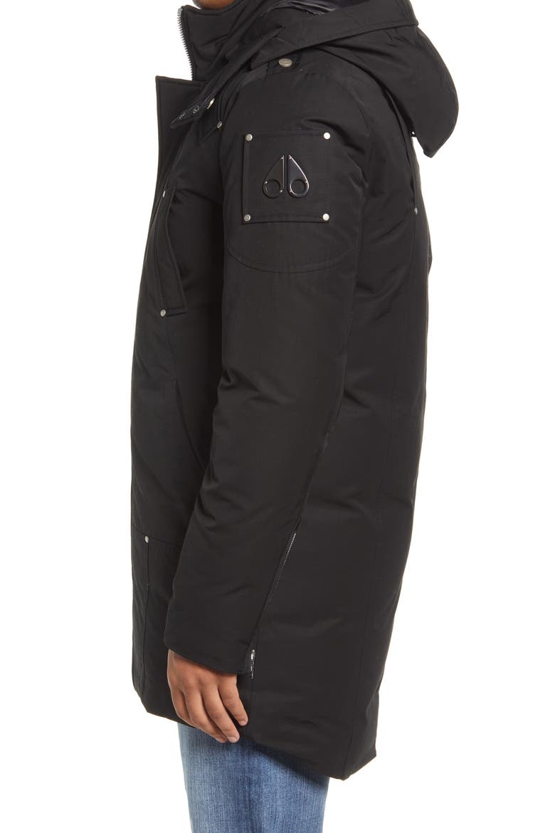 Waterton Slim Fit 800-Fill-Power Down Parka, Alternate, color, BLACK