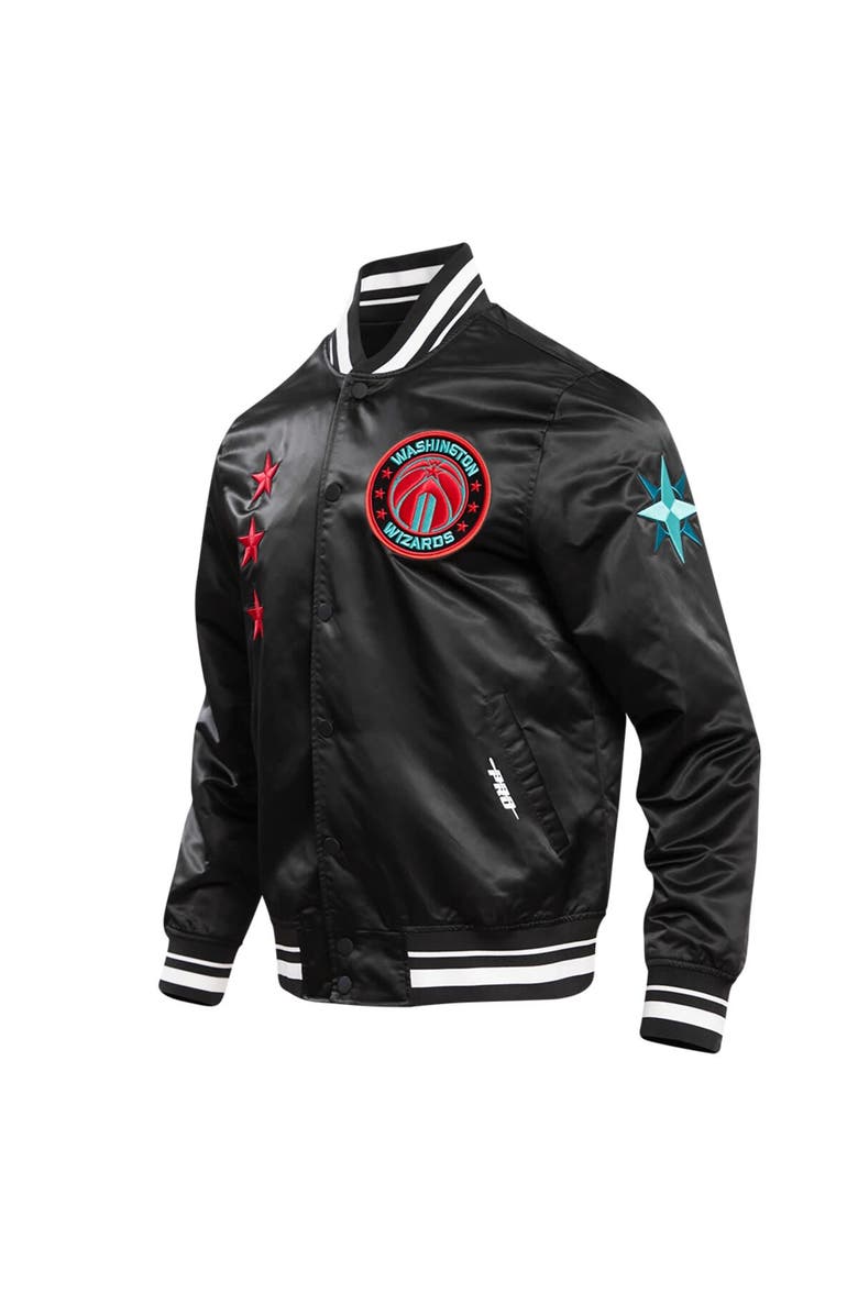 PRO STANDARD Men's Pro Standard Black Washington Wizards 2023/24 City Edition Satin Full-Snap Jacket, Alternate, color, 