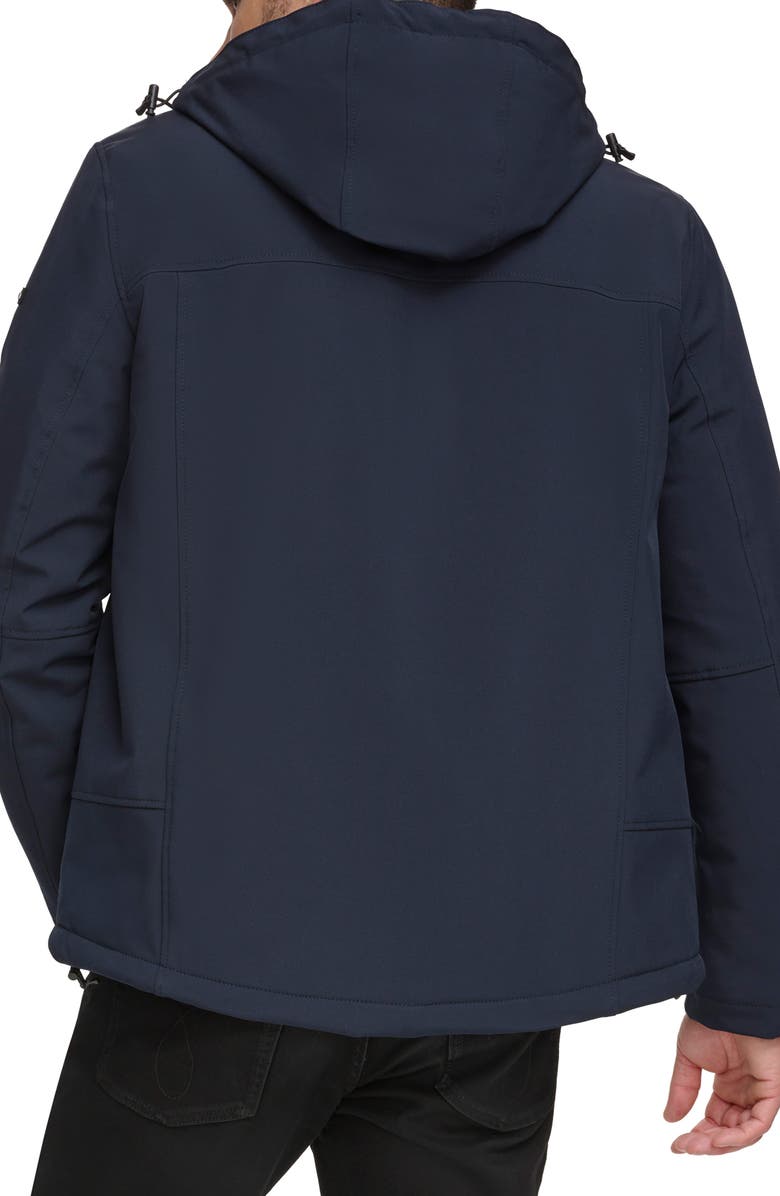 Calvin Klein Faux Shearling Lined Windbreaker Jacket, Alternate, color, True Navy