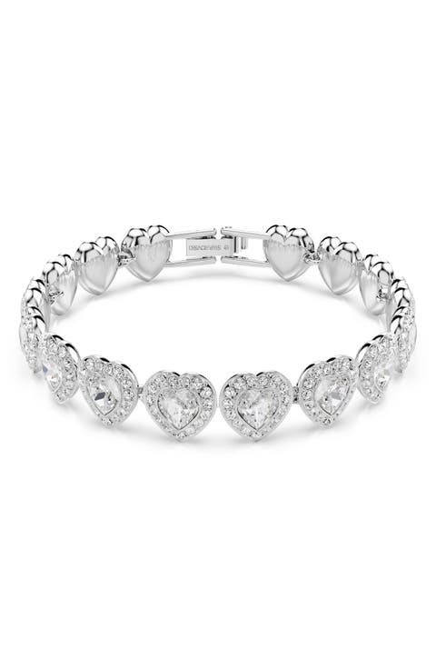x Ariana Grande Angelic Crystal Heart Line Bracelet