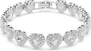 Swarovski x Ariana Grande Angelic Crystal Heart Line Bracelet
