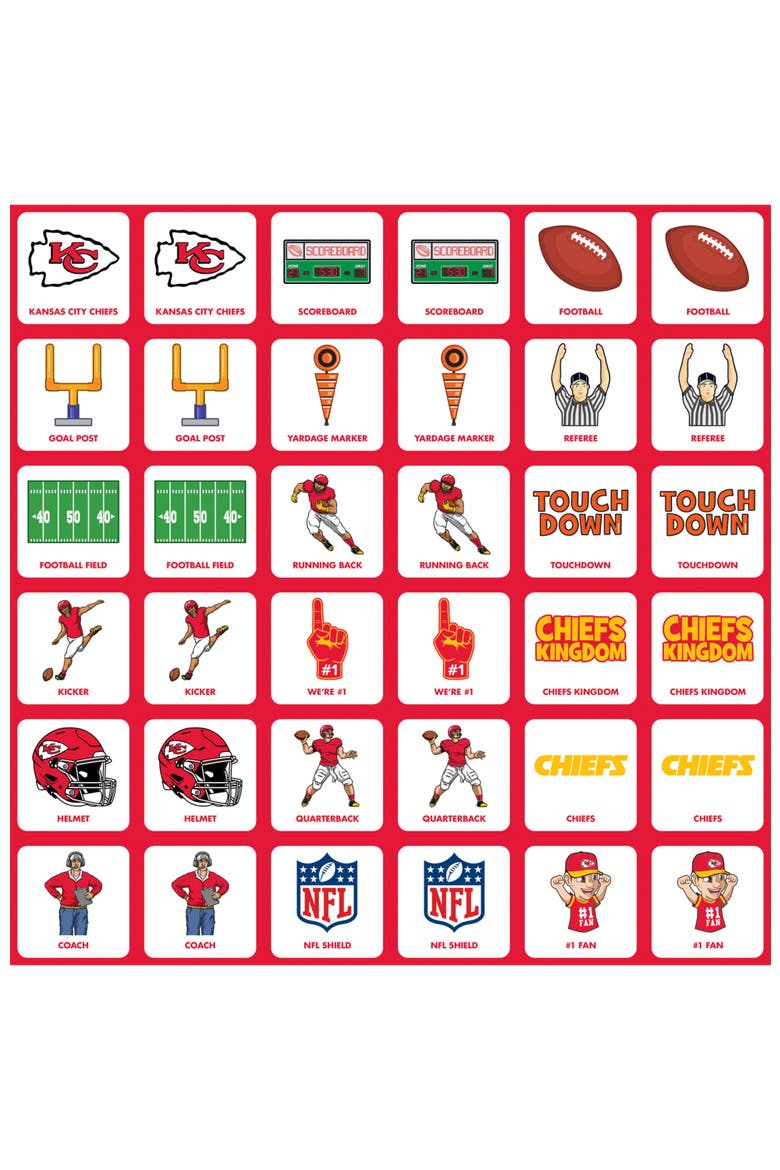 Kansas City Chiefs Matching Game, Alternate, color, Multicolor