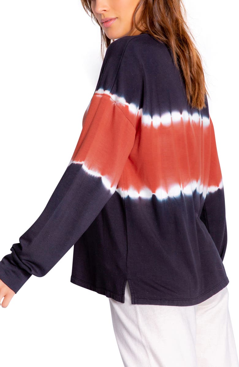 PJ Salvage Sienna Tie Dye Lounge Top, Alternate, color,