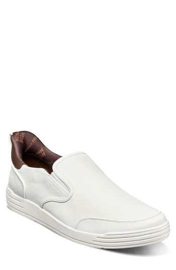 Nunn Bush Kore City Walk Slip-on Sneaker In White