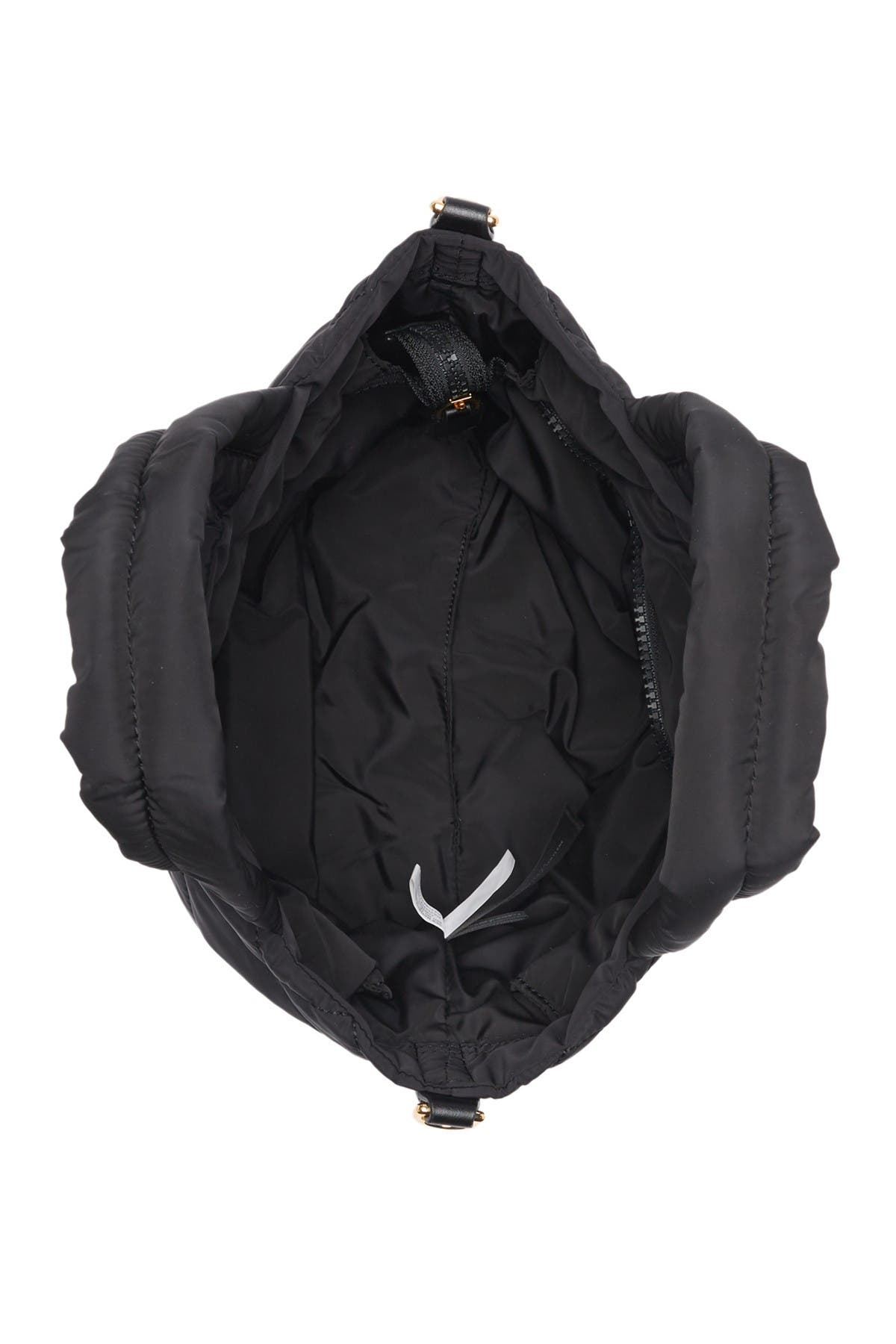 Marc Jacobs Mini Quilted Nylon Tote, Alternate, color, Black