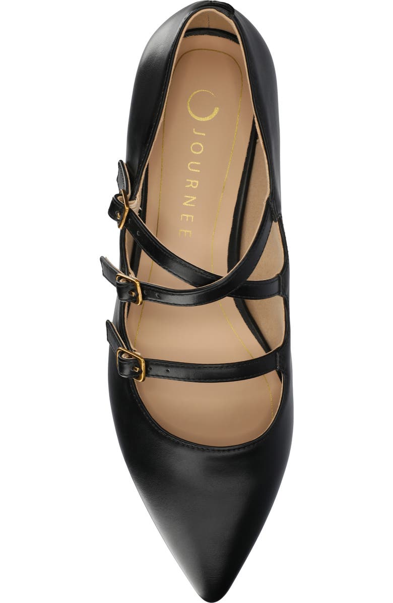 Journee Collection Gretal Mary Jane Flat, Alternate, color, Black