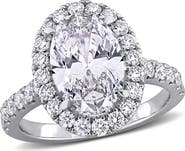 Julianna B. 3-7/8 CTW Lab-Grown Diamond Oval Halo Ring 14k