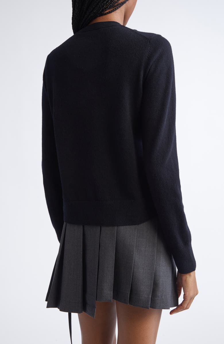 Acne Studios Keny Core Wool & Yak Hair Cardigan, Alternate, color, Black