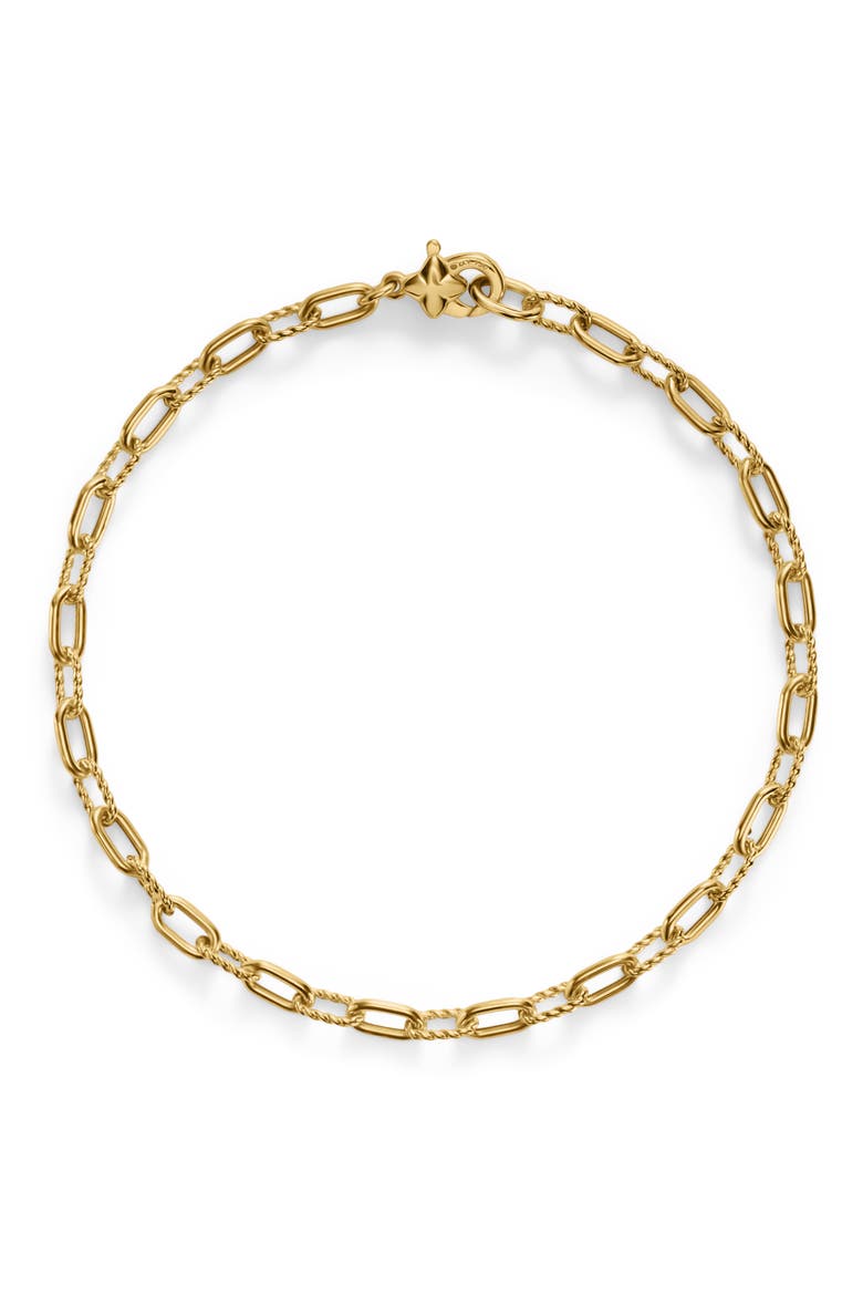 Madison Thin Bracelet in 18K Gold, 3mm, Alternate, color, GOLD
