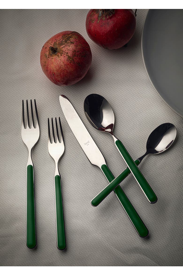 Fantasia Flatware Set - 43 Pieces, Alternate, color, Green