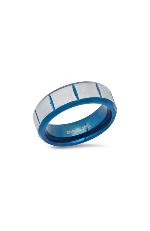 Men's Two-Tone Stainless Steel Band Ring