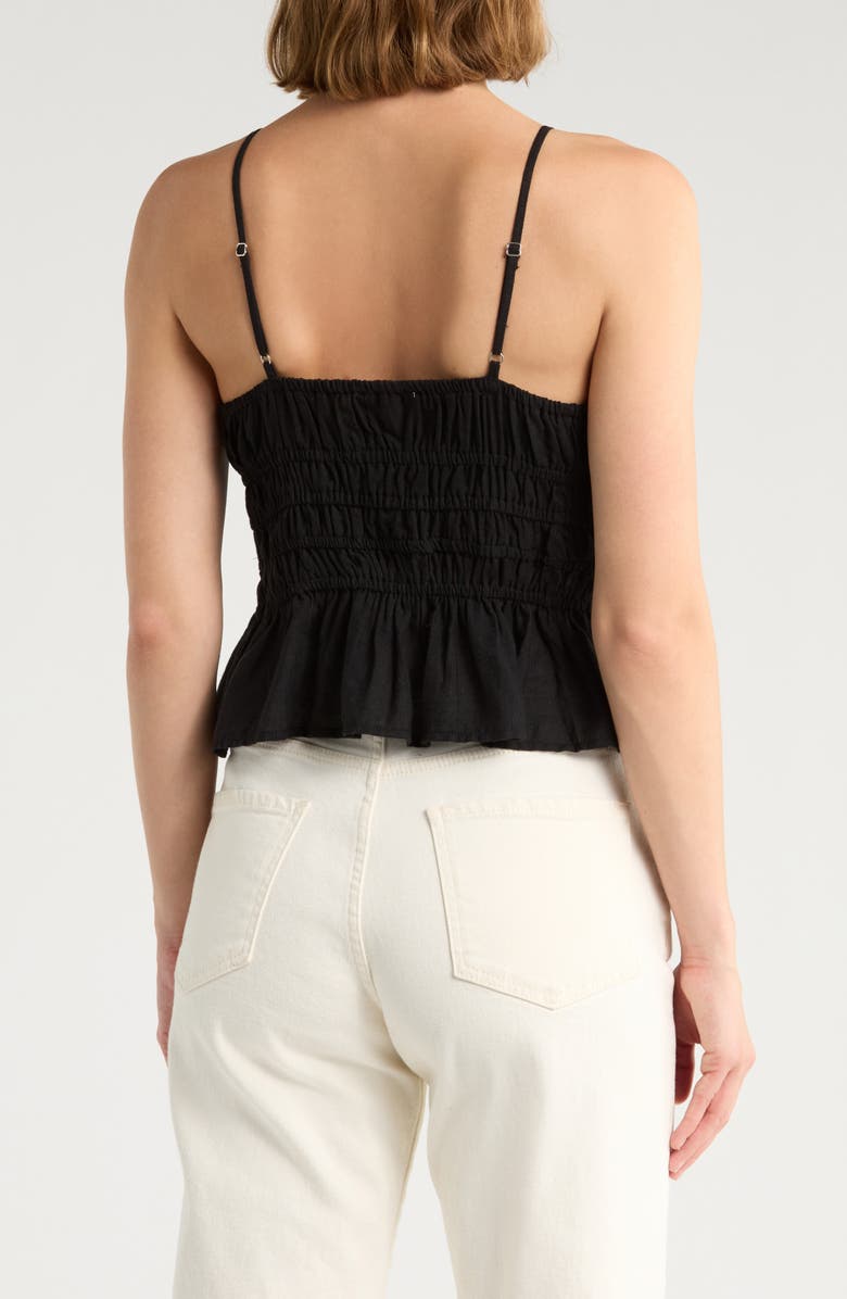 NSR Strappy Ruched Camisole, Alternate, color, Black