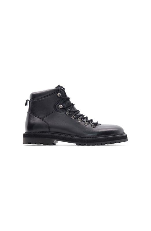 Anthony Veer Highland Mountain Boot, Alternate, color, Black Leather