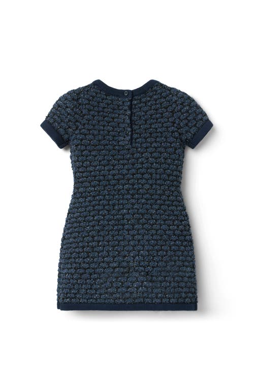 Janie And Jack The Classic Tweed Dress In Blue