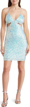 Jump Apparel Sequin Side Cutout Minidress