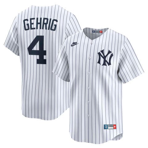 Men's Nike Lou Gehrig White New York Yankees Throwback Cooperstown Collection Limited Jersey