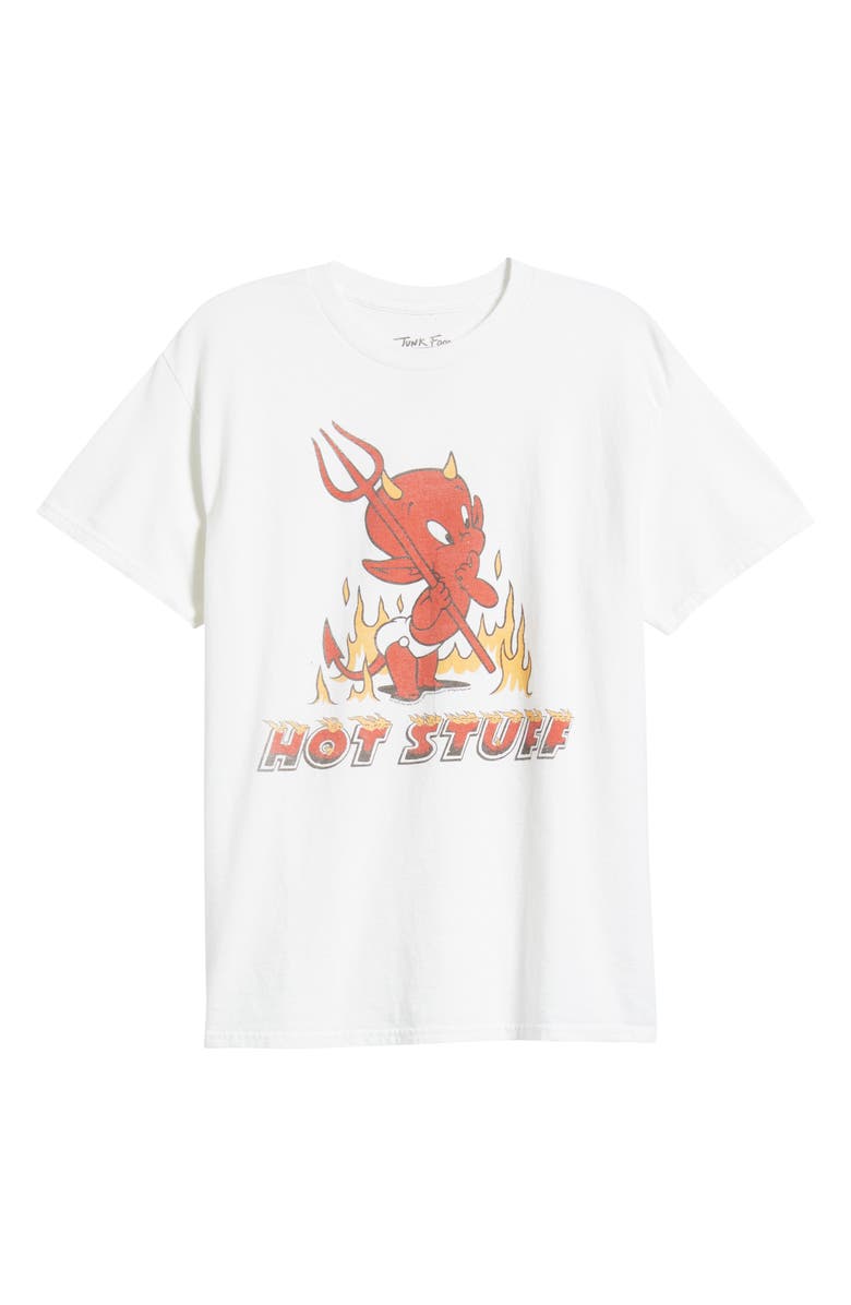 Junk Food Hot Stuff Cotton Graphic T-Shirt, Alternate, color, White