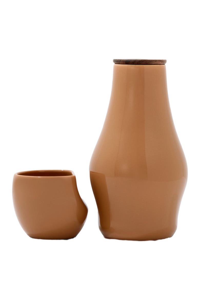 Carafe & Cup Set, Main, color, Amaretto