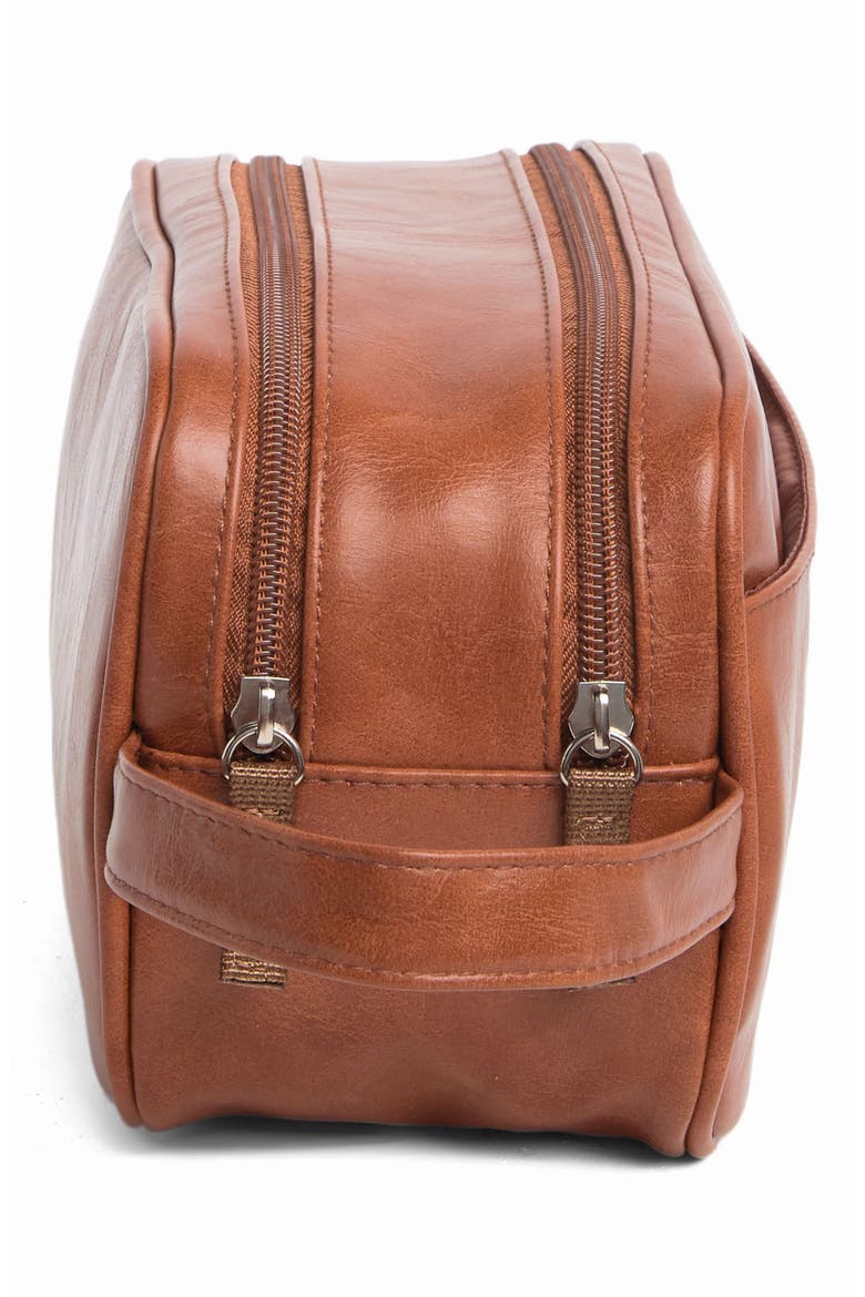 Double Zip Travel Dopp Kit, Alternate, color, TAN
