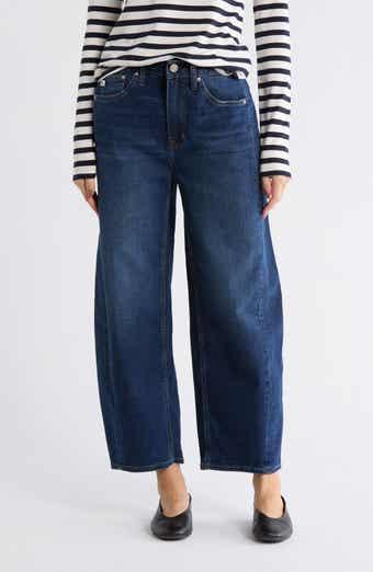 Seven7 Relaxed Fit High Waist Pieced Barrel Jeans