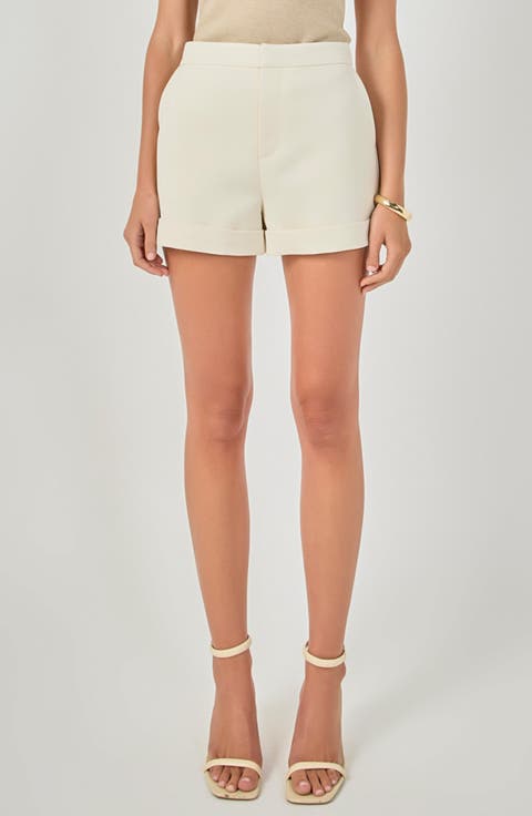 High Waist Tailored Shorts