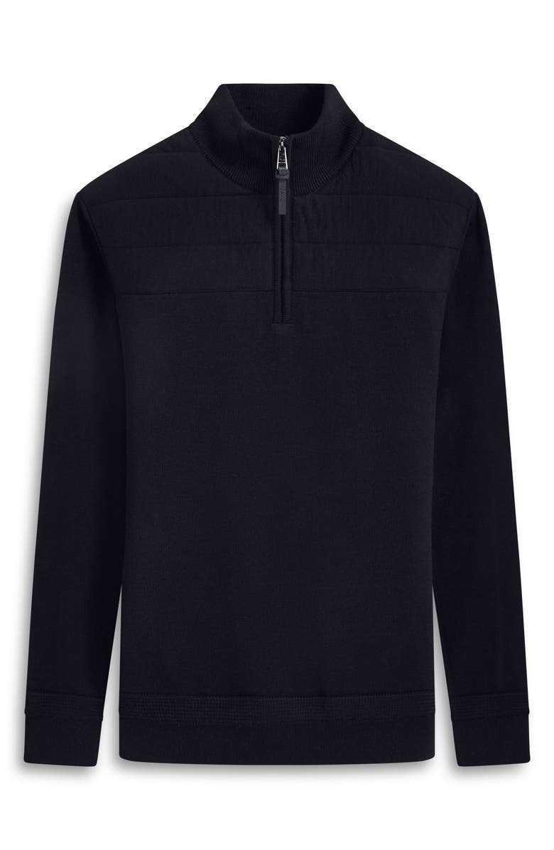 Bugatchi Merino Wool Quarter Zip Sweater, Alternate, color,