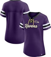 FANATICS Women's Fanatics Branded Purple Baltimore Ravens Original State Lace-Up T-Shirt