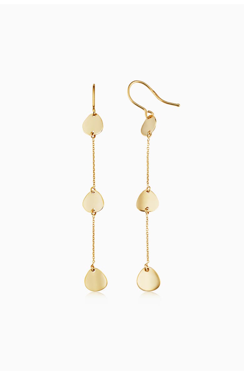 Oradina 14K Yellow Gold Botticelli Drop Earrings, Alternate, color, Yellow Gold