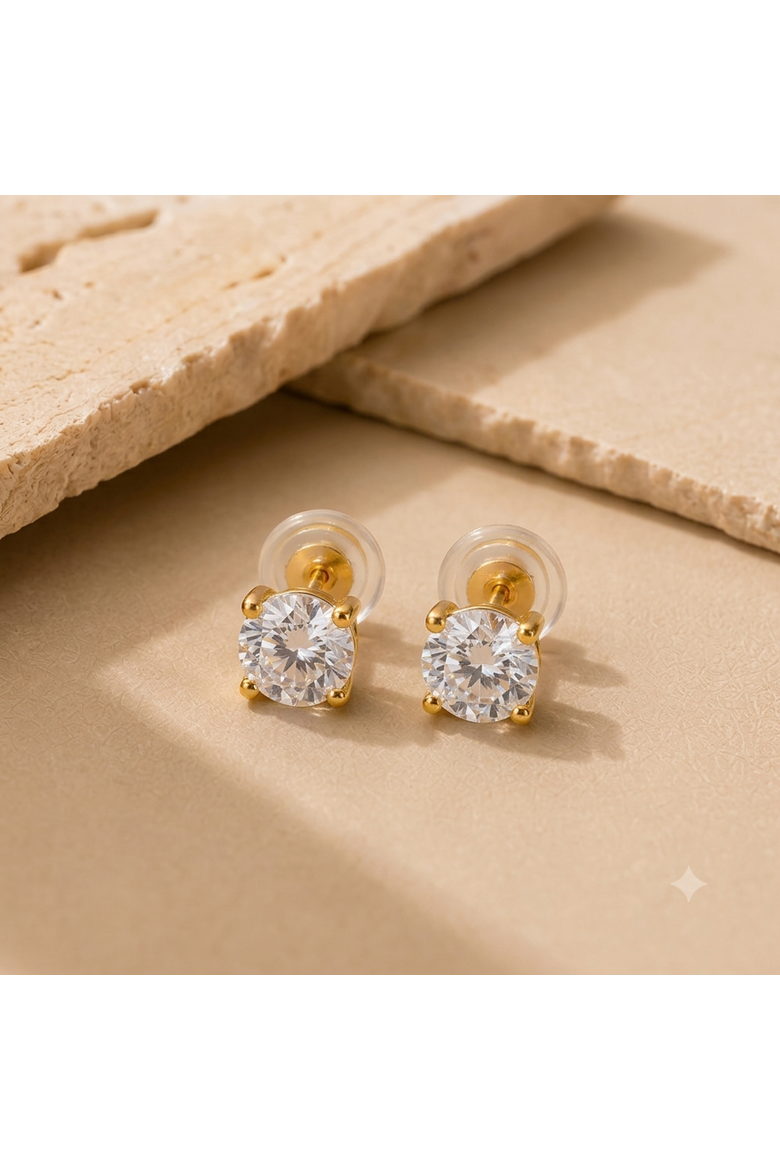 Birthday Signature Studs, Main, color, April - Moissanate