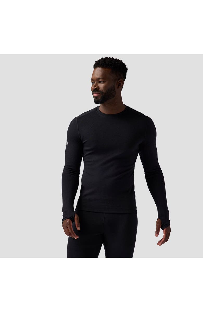 Backcountry Cedars Rws Merino Mid-Wt Baselayer Crew Top - Men's, Main, color, Black