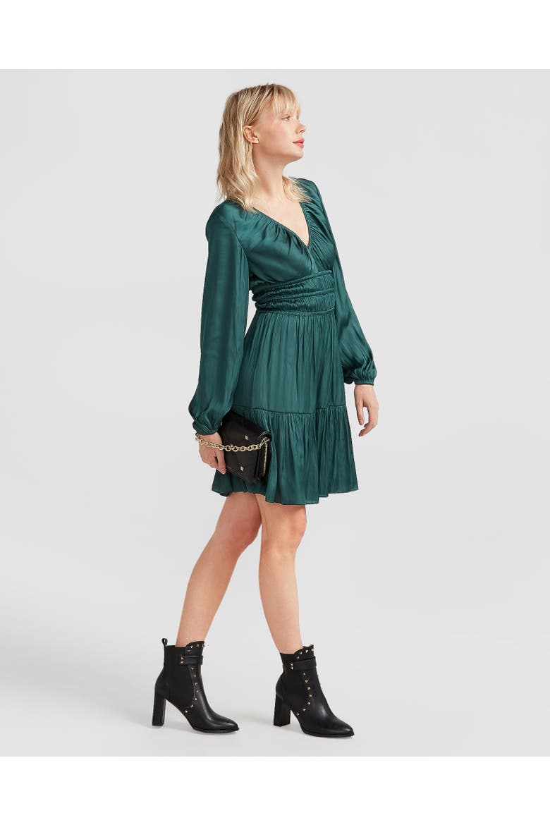Serendipity Long Sleeve Dress, Alternate, color, Dark Green