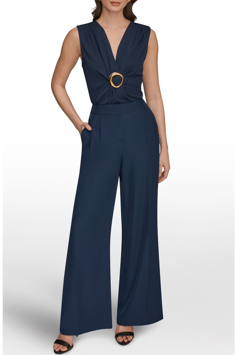 High Waist Wide Leg Pants, Alternate, color, NIGHTFALL