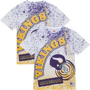 Mitchell & Ness Men's Mitchell & Ness White Minnesota Vikings Team Burst Sublimated T-Shirt